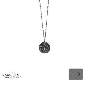 Park Lane Charcoal Pendant Necklace